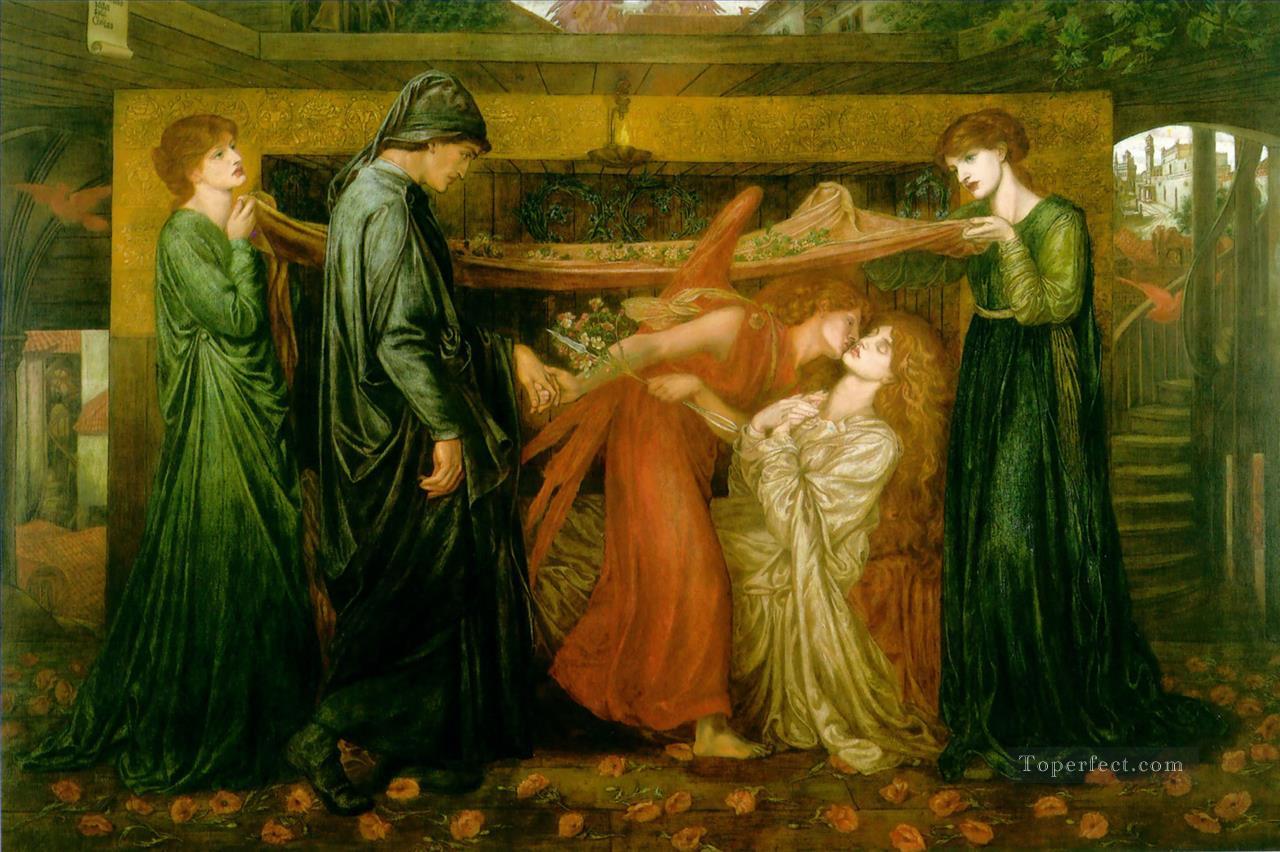 Dantes Dream at the Time of the Death of Beatrice Pre Raphaelite Brotherhood Dante Gabriel Rossetti Oil Paintings